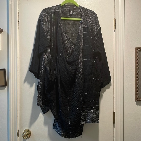 IGOR Dobranic Delicate Knitwear Criss Cross Sweater Tunic Asymmetrical Luscious - Picture 1 of 14